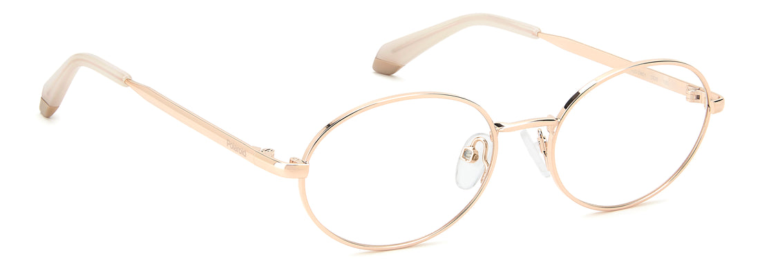 Gafas graduadas polaroid kids pld d851 ddb dorado oval infantil talla 51mm - Vista de detalle