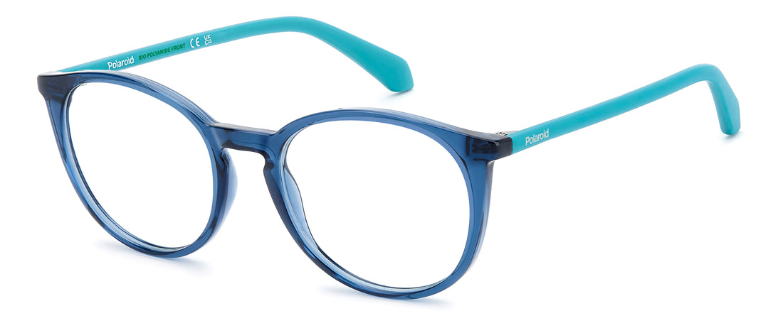 Gafas graduadas polaroid kids pld d855 pjp azul pantos infantil talla 48mm - Vista principal
