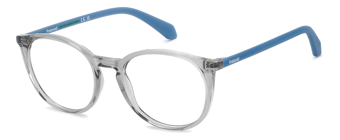 Gafas graduadas polaroid kids pld d855 yb7 plateado pantos infantil talla 48mm - Vista principal