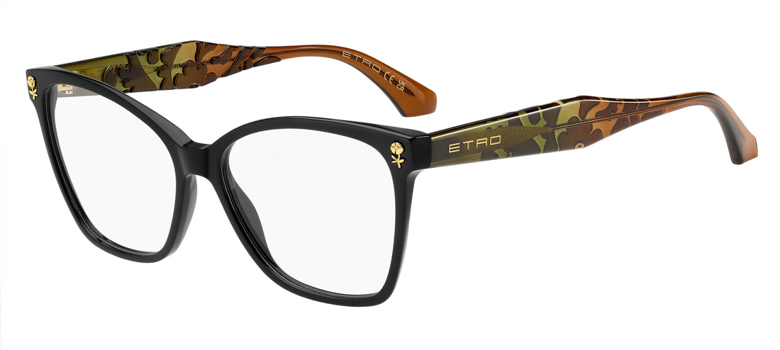 Óculos graduados etro 0129 agd verde cat eye femenino tamanho 55mm - Vista principal