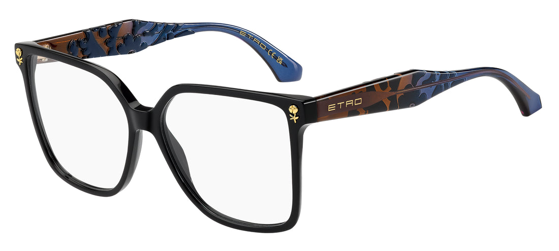 Óculos graduados etro 0130 ipa azul square femenino tamanho 55mm - Vista principal
