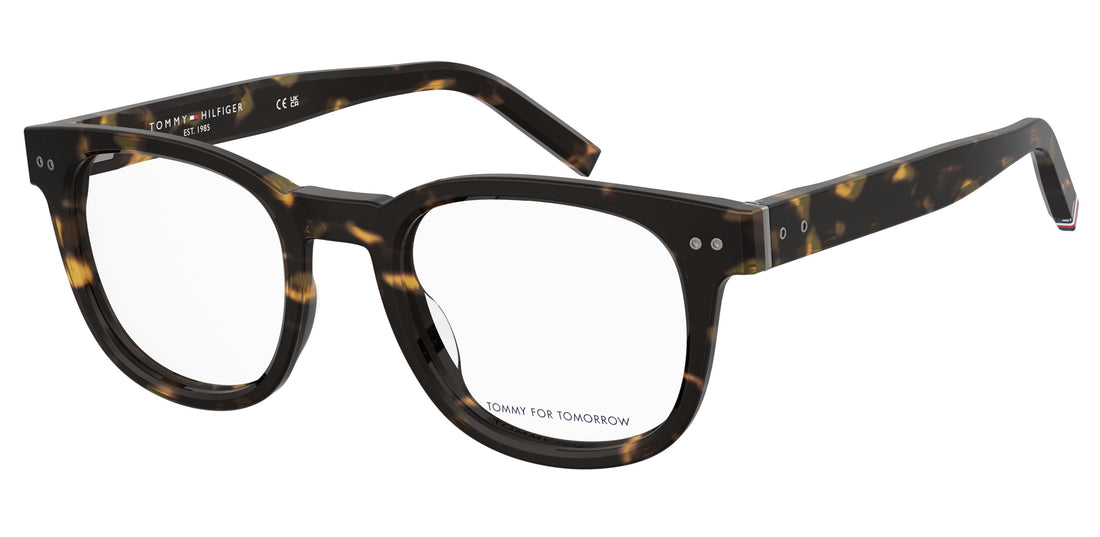 Gafas graduadas tommy hilfiger th 86 086 havana round masculino talla 51mm - Vista principal