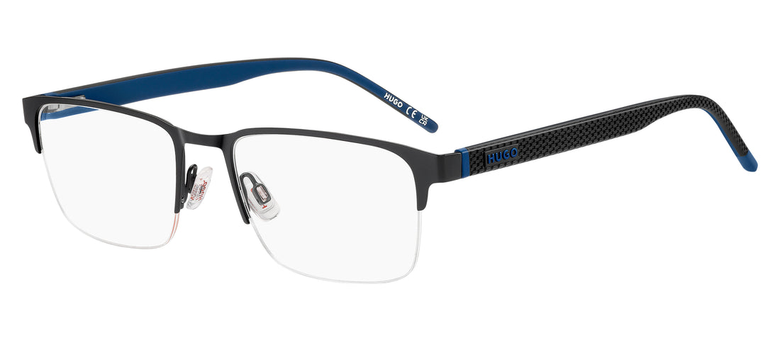 Óculos graduados hugo hg 1397 003 negro rectangular masculino tamanho 53mm - Vista principal