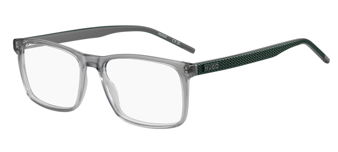 Óculos graduados hugo hg 1393 kb7 grey rectangular masculino tamanho 55mm - Vista principal