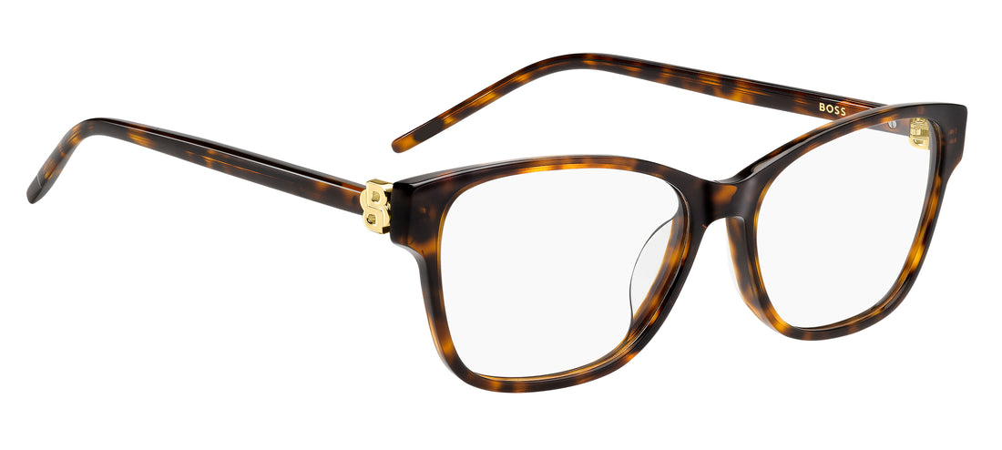 Occhiali da vista hugo boss boss 1942/g 086 havana rectangular femenino taglia 54mm - Vista dettagliata