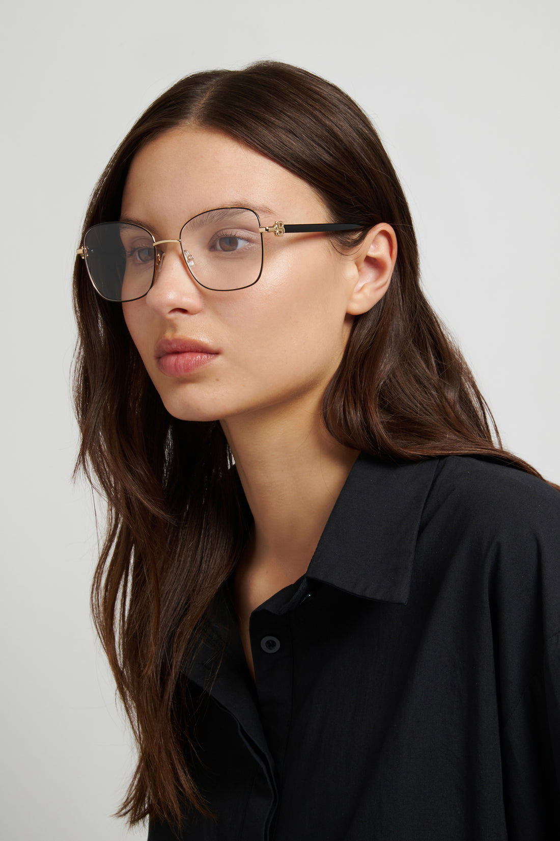 Occhiali da vista hugo boss boss 1943 rhl dorado square femenino taglia 54mm - Vista dettagliata