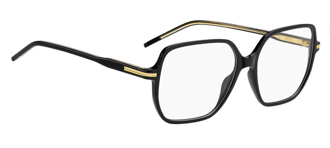 Óculos graduados hugo boss boss 1944 807 negro square femenino tamanho 55mm - Vista de detalhe