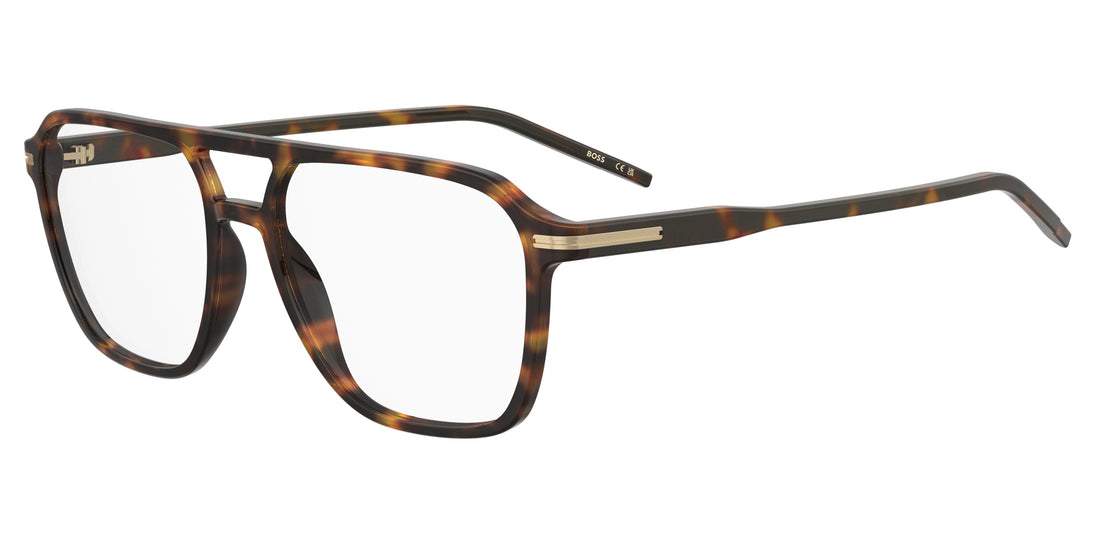 Óculos graduados hugo boss boss 1945 086 havana square femenino tamanho 54mm - Vista principal