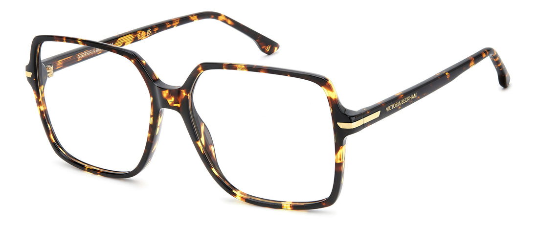 Óculos graduados victoria beckham vb 1013 086 havana square femenino tamanho 57mm - Vista principal