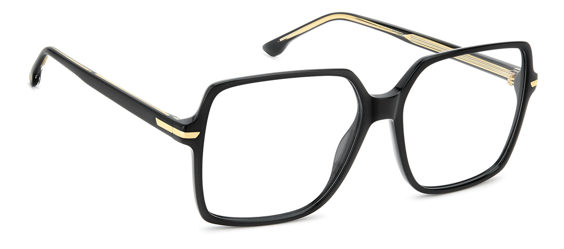 Óculos graduados victoria beckham vb 1013 807 negro square femenino tamanho 57mm - Vista de detalhe