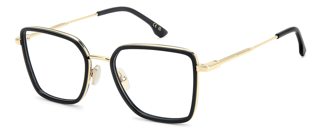 Óculos graduados victoria beckham vb 1006 rhl dorado rectangular femenino tamanho 54mm - Vista principal