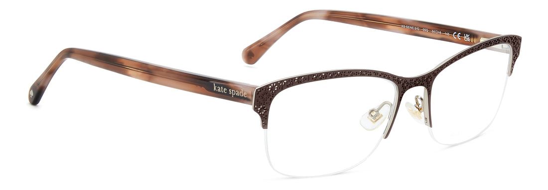 Brillen kate spade ks gene 2/g 09q marron cat eye femenino größe 56mm - Detailansicht