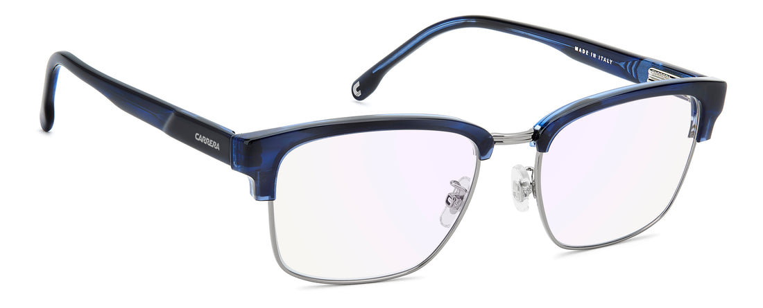 Óculos graduados carrera c flex 16/g 38i 2y azul rectangular masculino tamanho 54mm - Vista de detalhe