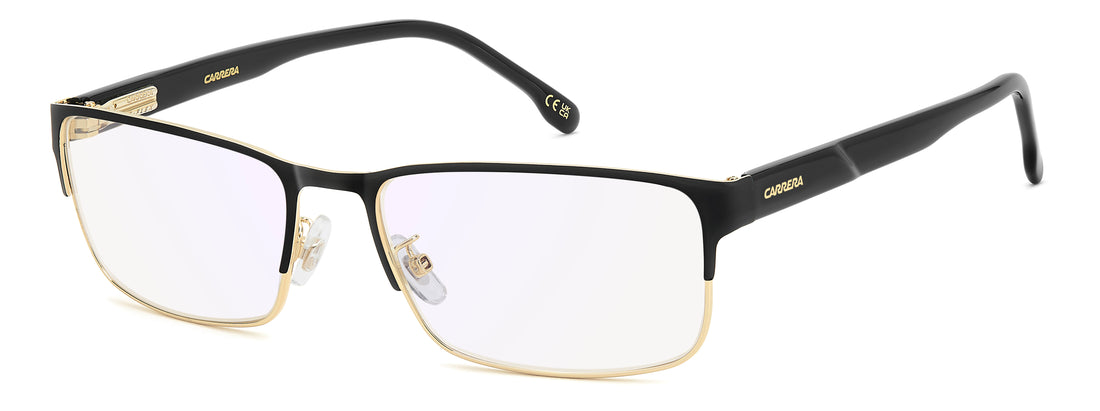 Óculos graduados carrera c flex 17/g 2m2 2y negro rectangular masculino tamanho 57mm - Vista principal