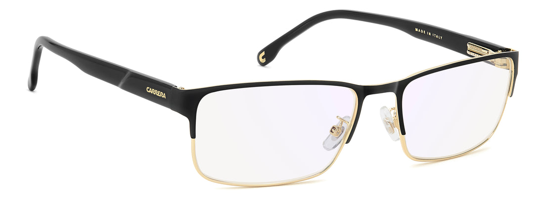 Óculos graduados carrera c flex 17/g 2m2 2y negro rectangular masculino tamanho 57mm - Vista de detalhe