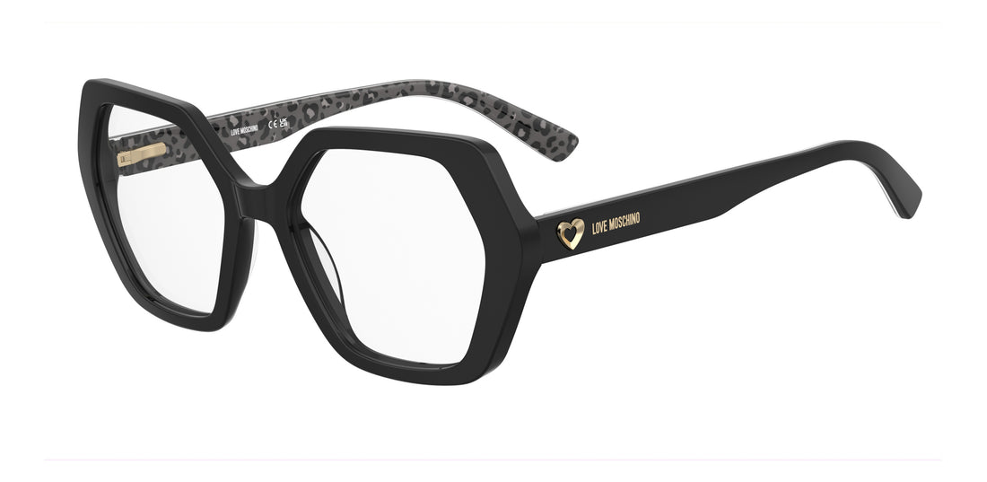 Lunettes de vue moschino love mol689 807 negro rectangular femenino taille 54mm - Vue principale