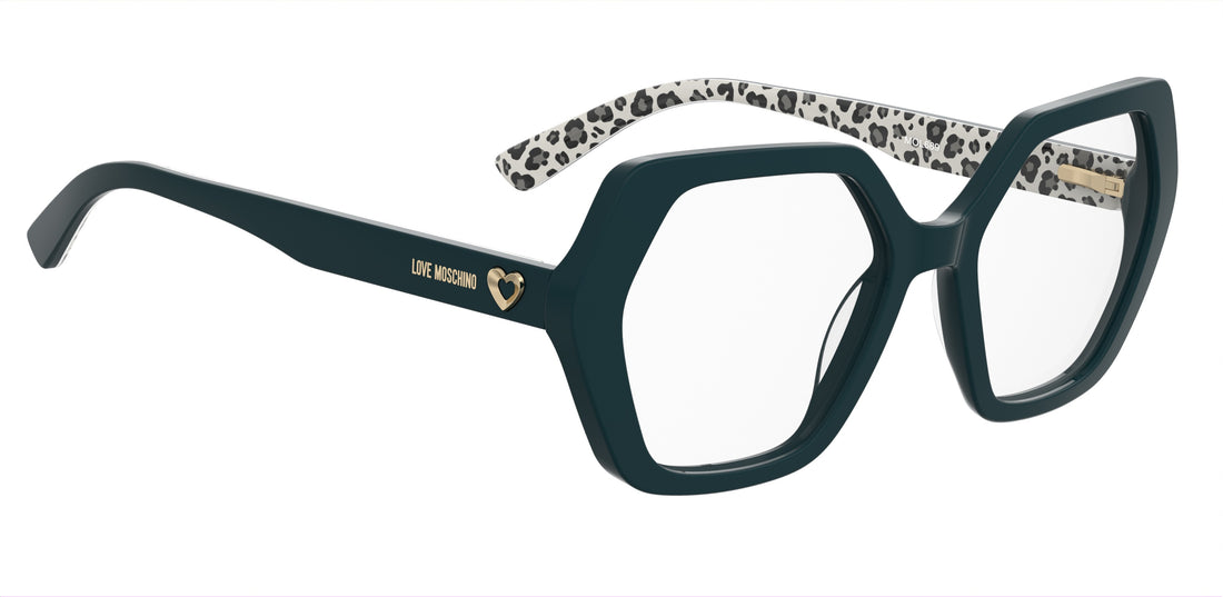 Lunettes de vue moschino love mol689 zi9 verde rectangular femenino taille 54mm - Vue détaillée