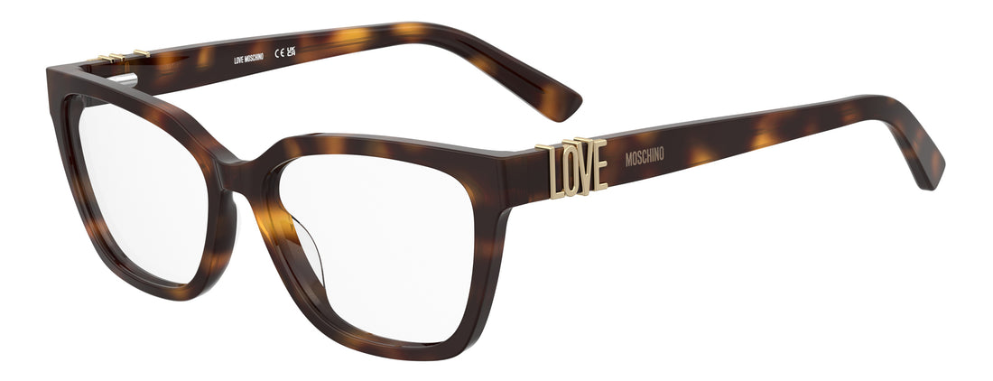 Lunettes de vue moschino love mol692 05l havana rectangular femenino taille 53mm - Vue principale