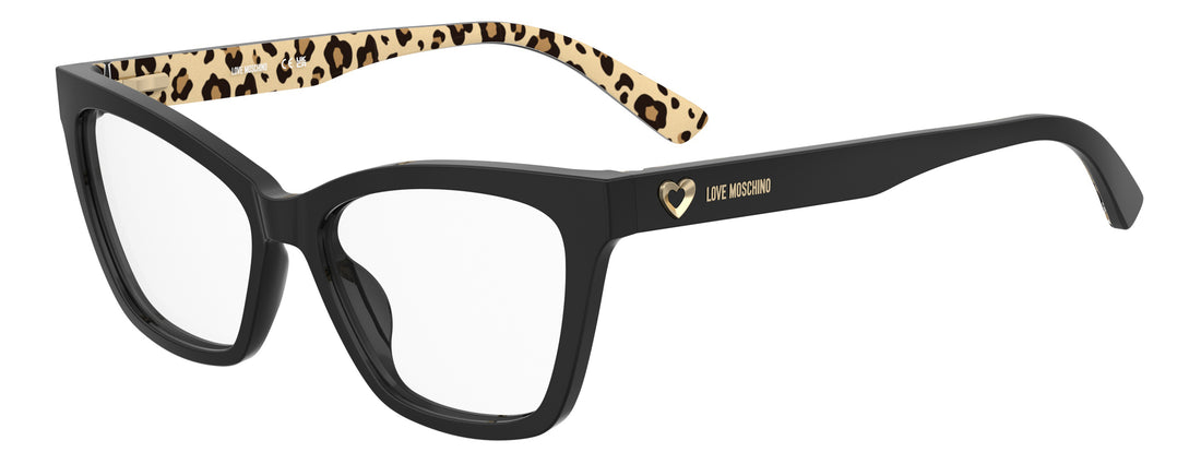 Lunettes de vue moschino love mol690 807 negro rectangular femenino taille 55mm - Vue principale