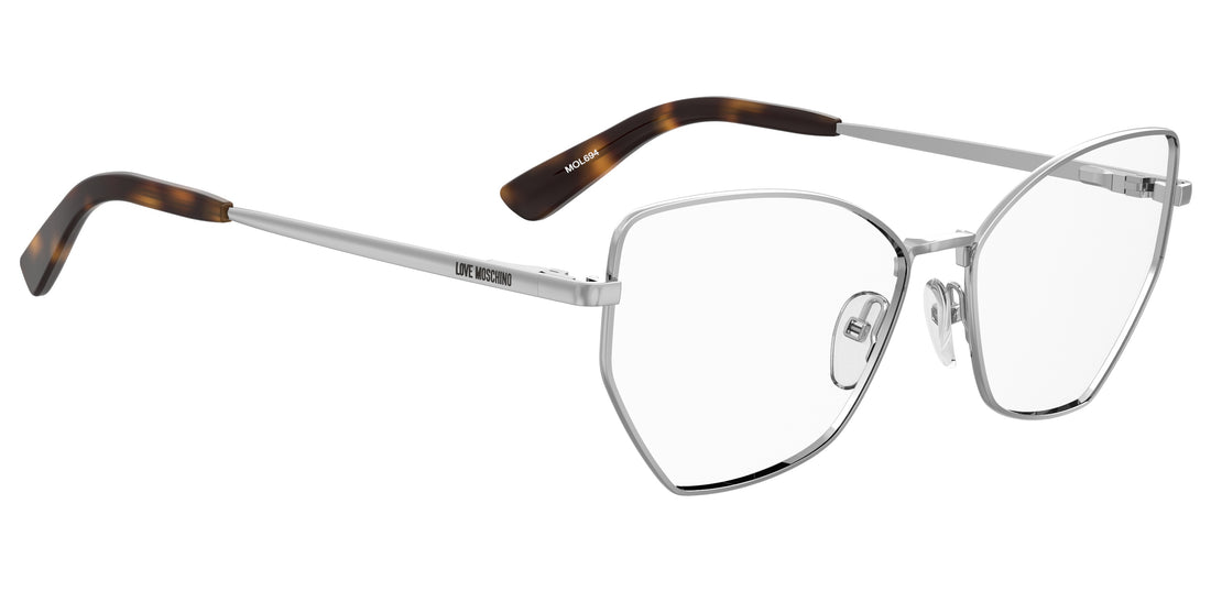 Lunettes de vue moschino love mol694 010 plateado butterfly femenino taille 56mm - Vue détaillée