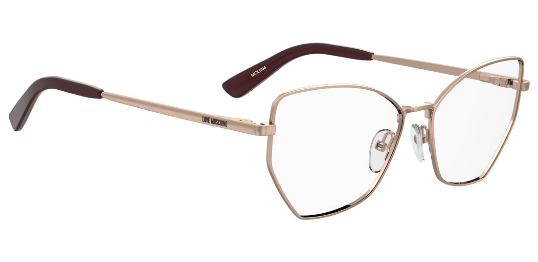 Lunettes de vue moschino love mol694 ddb dorado butterfly femenino taille 56mm - Vue détaillée