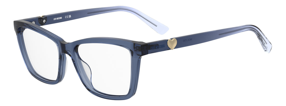 Lunettes de vue moschino love mol700 mvu azul rectangular femenino taille 54mm - Vue principale