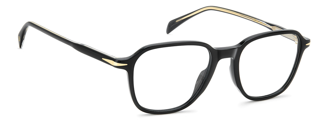 Brillen david beckham db 1250 807 negro rectangular masculino größe 51mm - Detailansicht