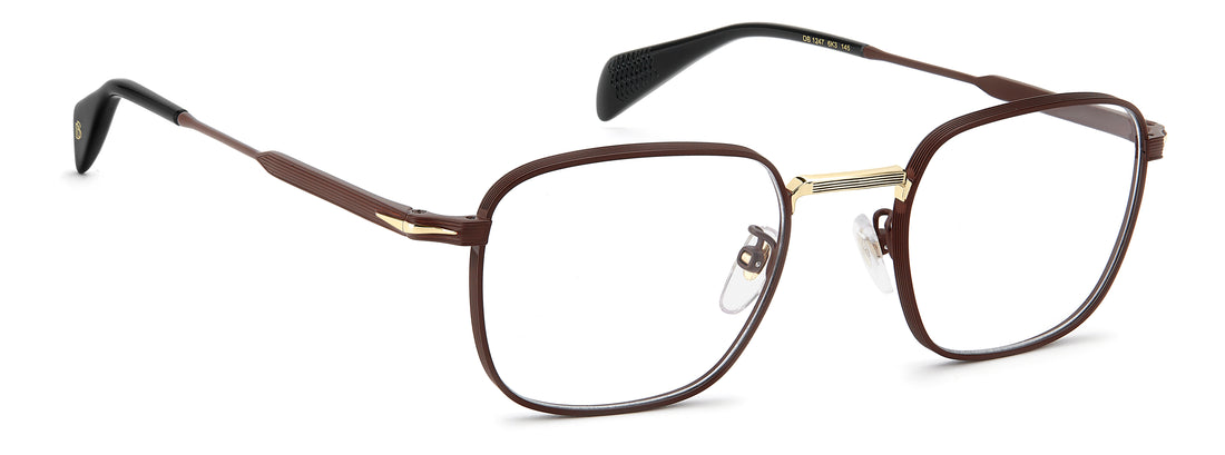 Brillen david beckham db 1247 6k3 burdeos rectangular masculino größe 51mm - Detailansicht