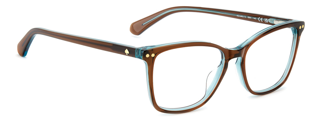 Gafas graduadas kate spade ks karly 2 s9w azul rectangular femenino talla 53mm - Vista de detalle