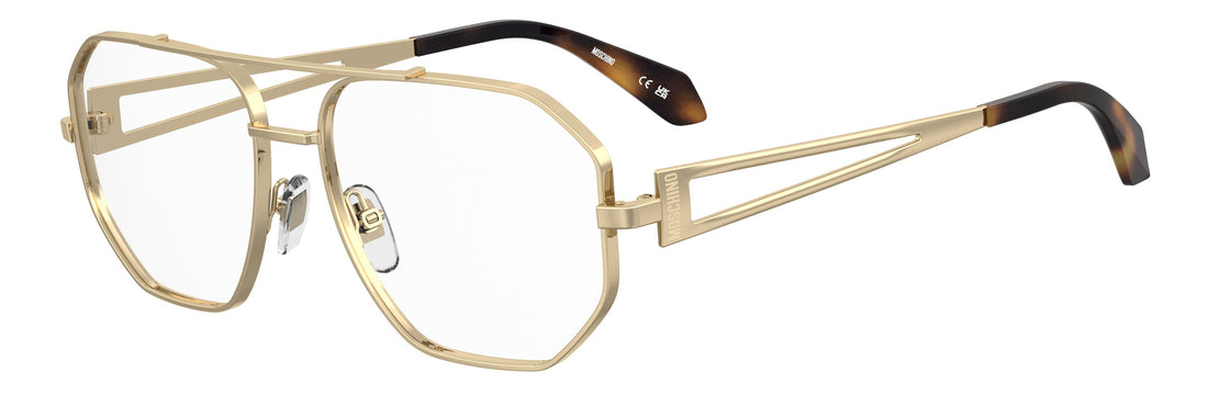 Lunettes de vue moschino mos667 000 dorado navigator unisex taille 57mm - Vue principale