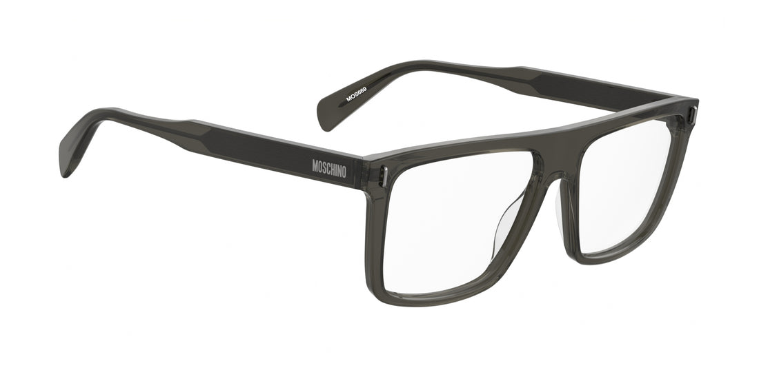 Lunettes de vue moschino mos669 kb7 gris rectangular masculino taille 56mm - Vue détaillée