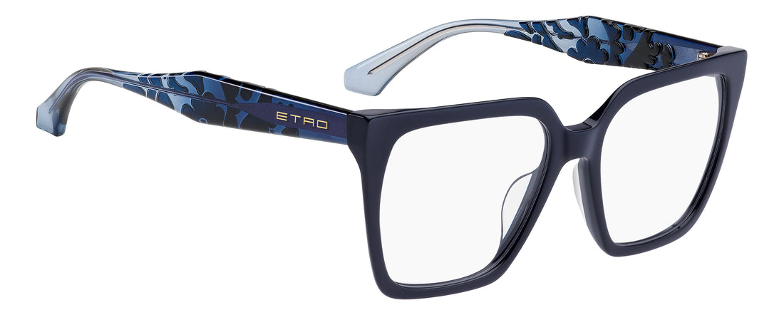 Lunettes de vue etro 0150/g zx9 azul square femenino taille 53mm - Vue détaillée