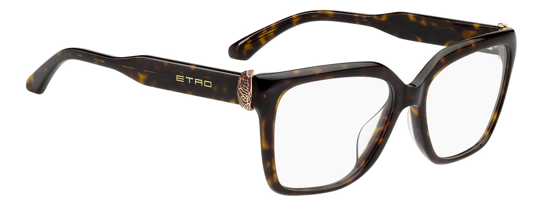 Lunettes de vue etro 0158/g 086 havana square femenino taille 54mm - Vue détaillée