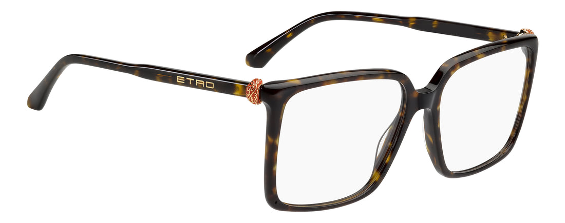 Lunettes de vue etro 0160 086 havana square femenino taille 54mm - Vue détaillée