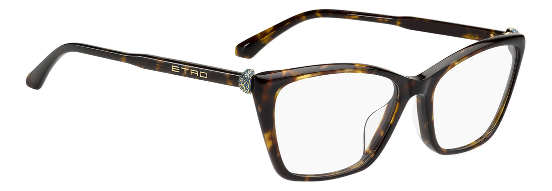 Lunettes de vue etro 0161/g 086 havana rectangular femenino taille 55mm - Vue détaillée