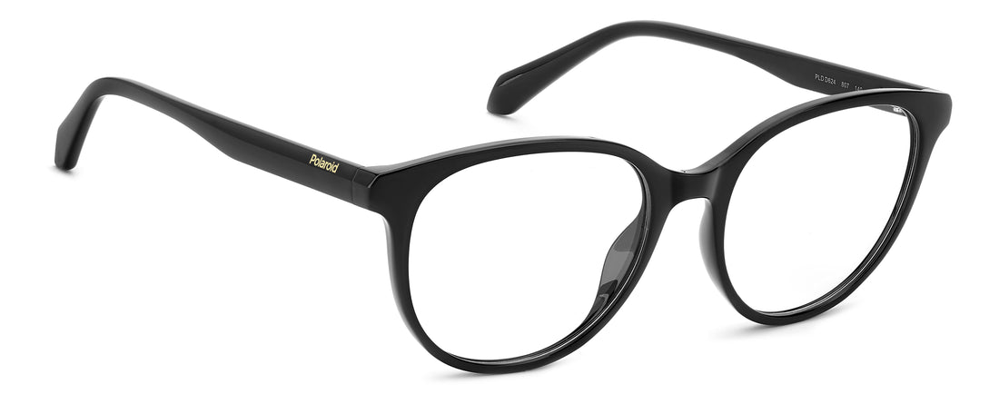 Brillen polaroid pld d624 807 negro round femenino größe 52mm - Detailansicht