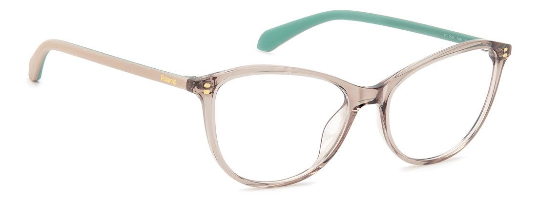 Brillen polaroid pld d626 fwm beige cat eye femenino größe 54mm - Detailansicht