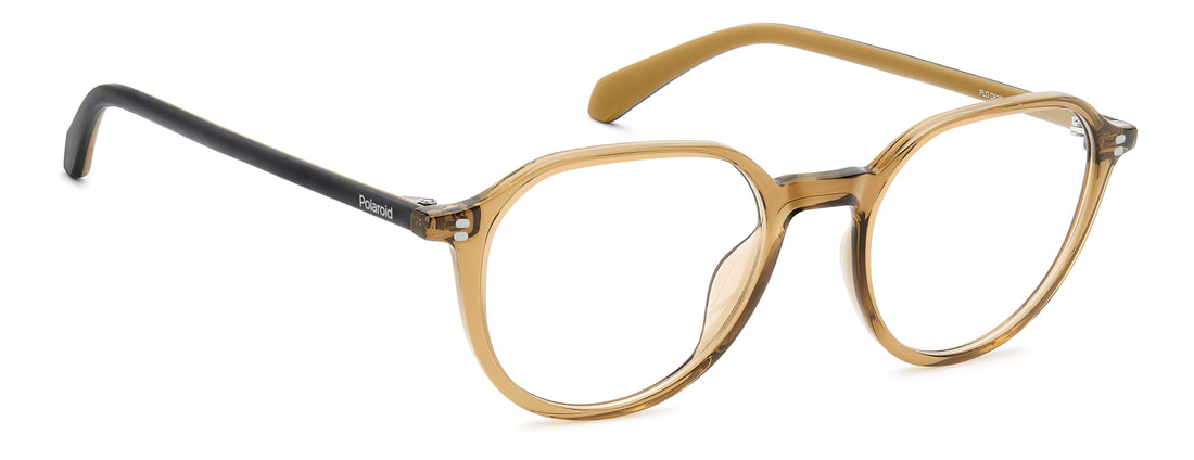 Brillen polaroid pld d628 10a beige pantos masculino größe 51mm - Detailansicht