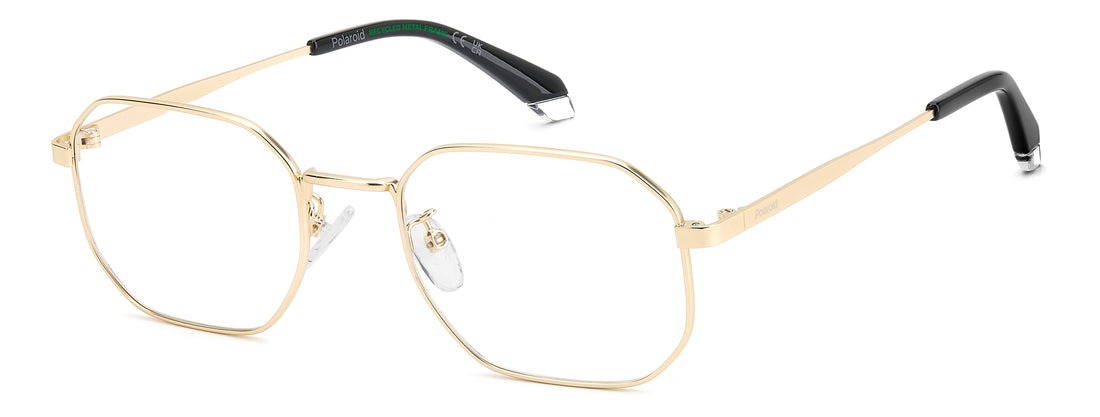 Brillen polaroid pld d631/g aoz dorado rectangular masculino größe 52mm - Hauptansicht
