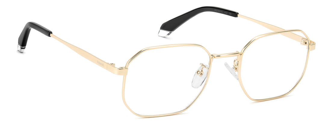 Brillen polaroid pld d631/g aoz dorado rectangular masculino größe 52mm - Detailansicht