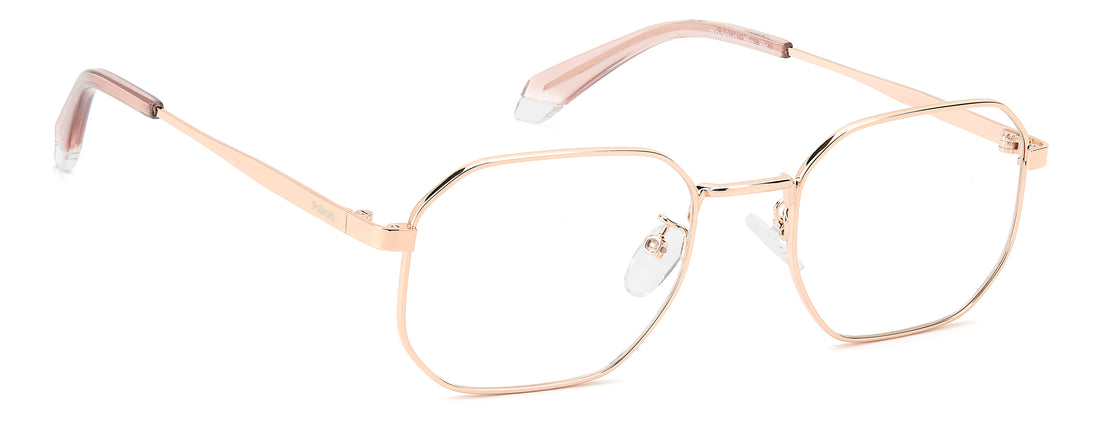 Brillen polaroid pld d631/g ddb dorado rectangular masculino größe 52mm - Detailansicht