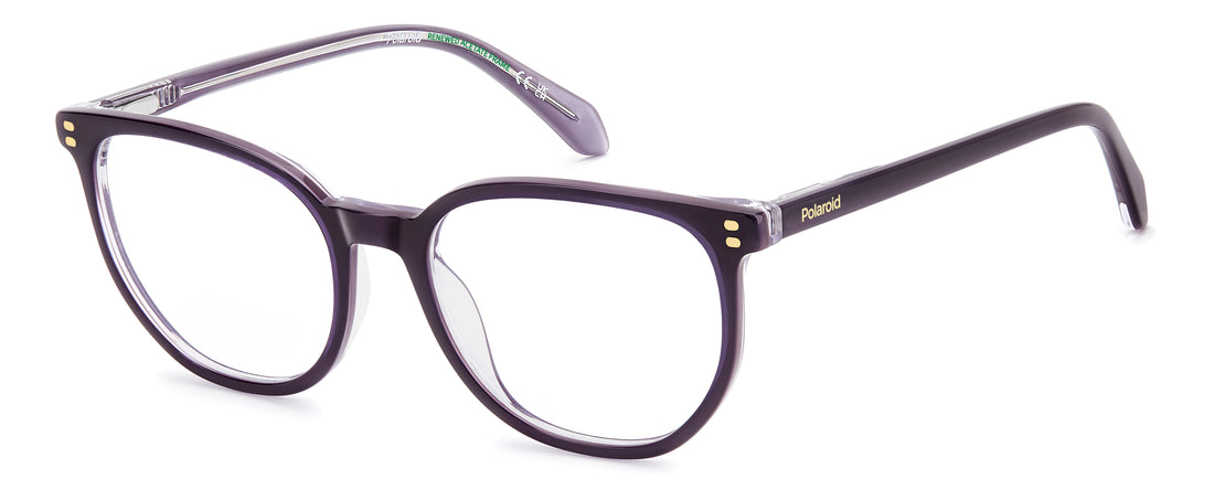 Brillen polaroid pld d633 b3v violeta cat eye femenino größe 52mm - Hauptansicht