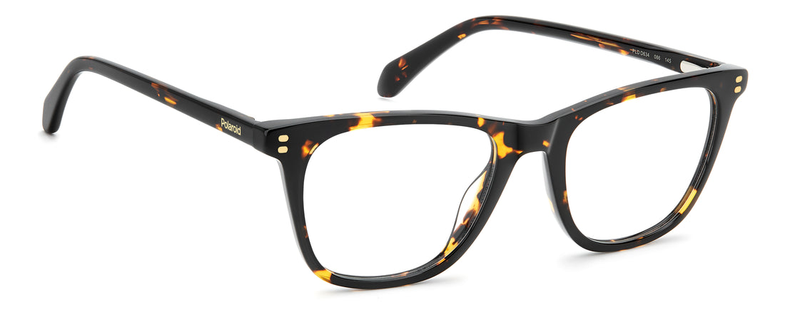 Brillen polaroid pld d634 086 havana rectangular masculino größe 51mm - Detailansicht