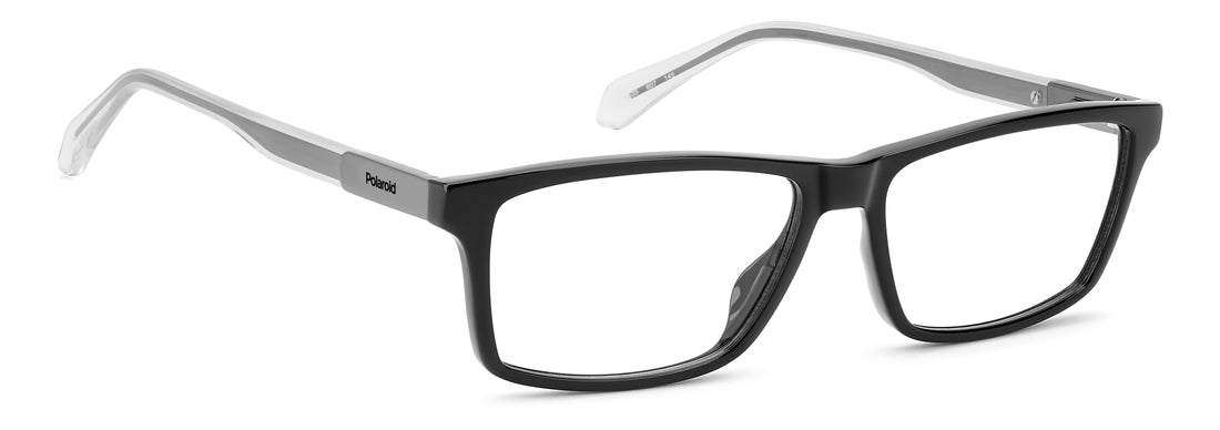 Lunettes de vue polaroid pld d635 807 negro rectangular masculino taille 56mm - Vue détaillée