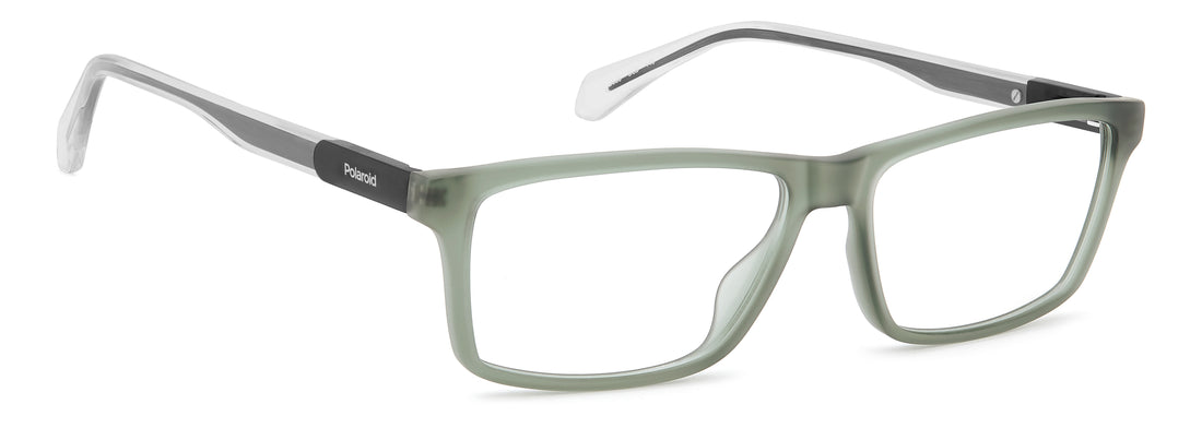 Lunettes de vue polaroid pld d635 dld verde rectangular masculino taille 56mm - Vue détaillée