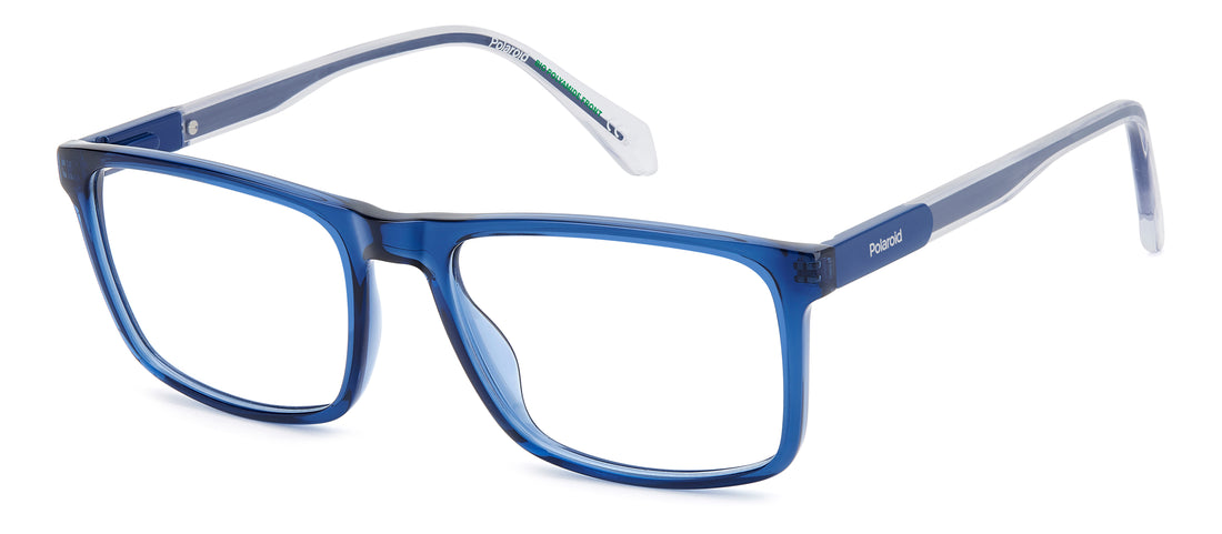Lunettes de vue polaroid pld d636 pjp azul rectangular masculino taille 55mm - Vue principale