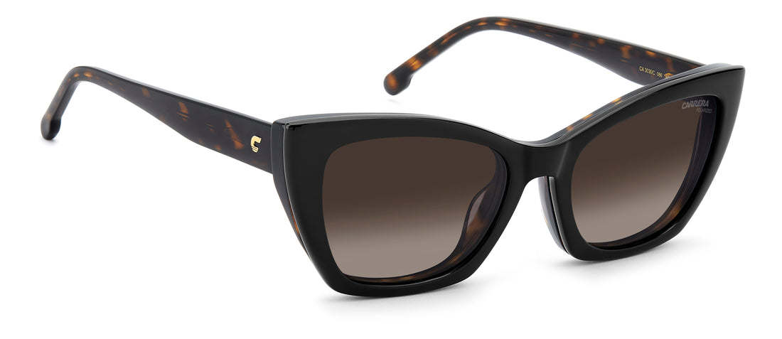 Sonnenbrillen carrera ca 3036/c 086 la havana rectangular femenino größe 53mm - Detailansicht