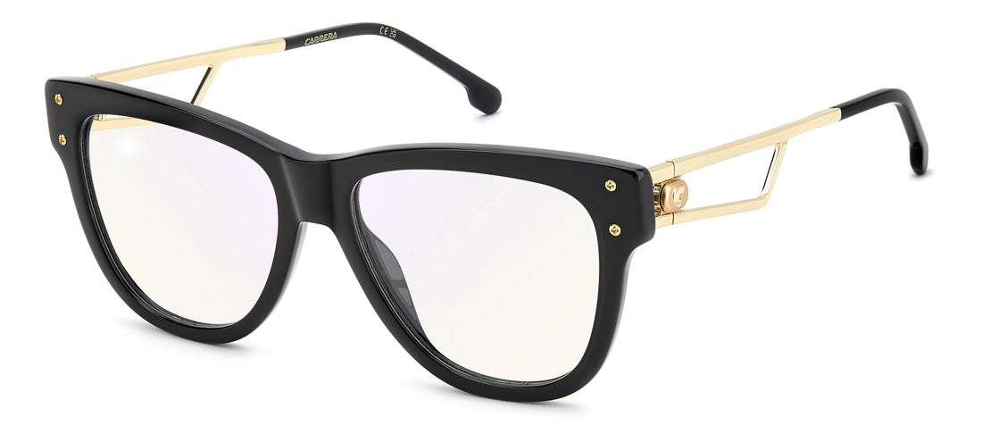 Brillen carrera 3106 807 13 negro rectangular femenino größe 53mm - Hauptansicht