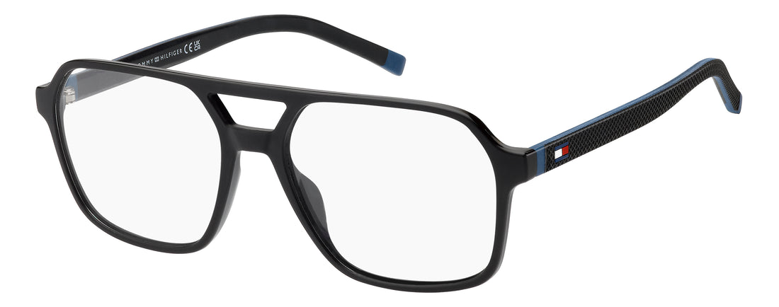 Lunettes de vue tommy hilfiger th 2379 d51 negro rectangular masculino taille 56mm - Vue principale