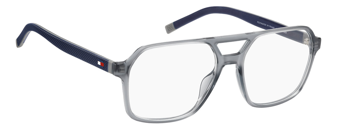 Lunettes de vue tommy hilfiger th 2379 kb7 gris rectangular masculino taille 56mm - Vue détaillée